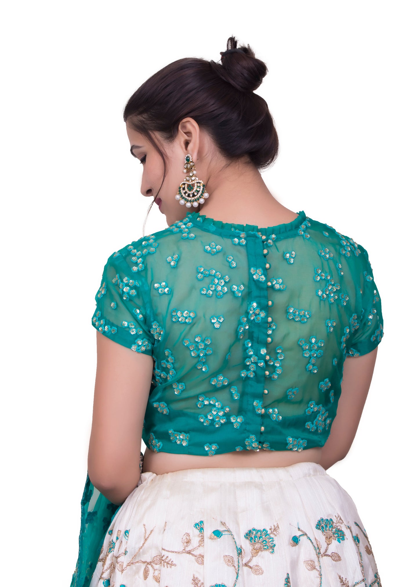 IVORY EMBROIDERED LEHENGA