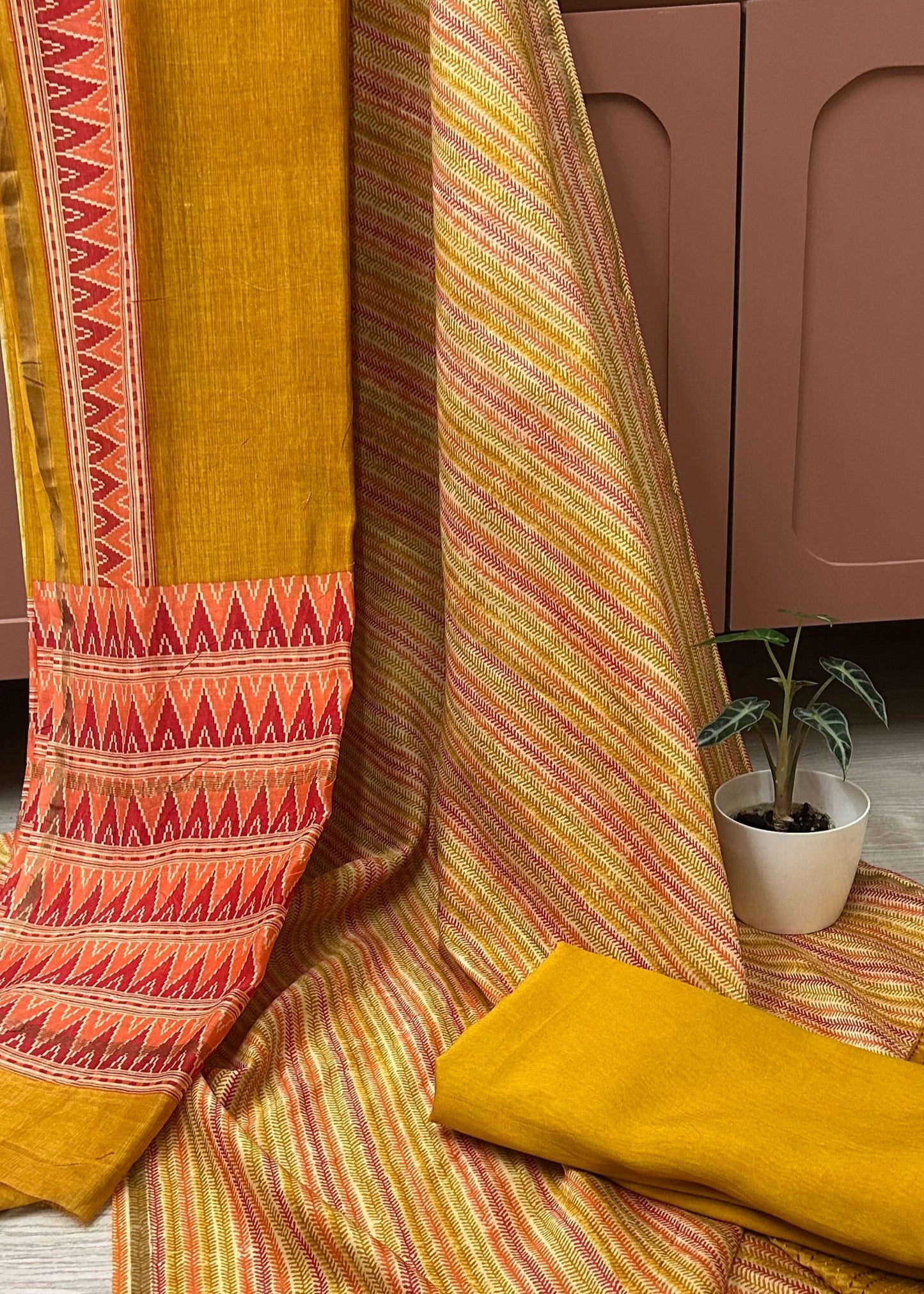 CHANDERI SILK SUIT MATERIAL