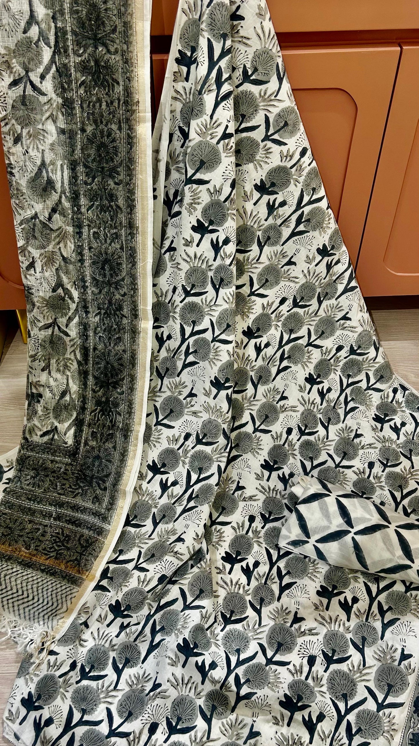 COTTON SUIT MATERIAL WITH KOTA DUPATTA