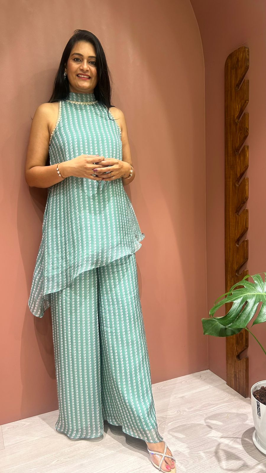 A-SYMMETRIC KURTA PLAZO SET