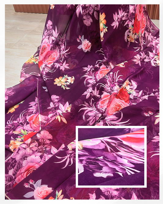 VISCOSE ORGANZA DIGITAL PRINT