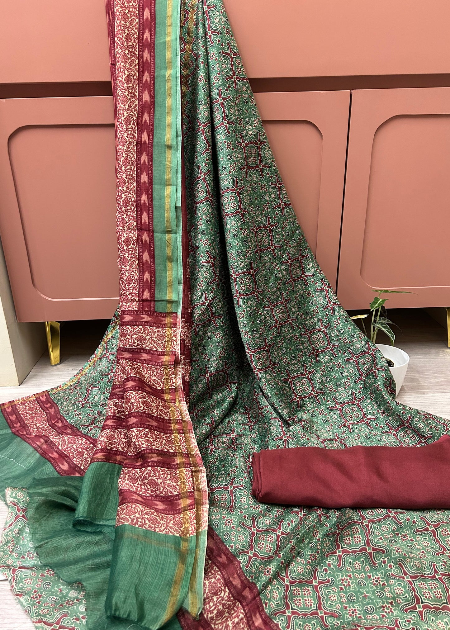 chanderi suit material