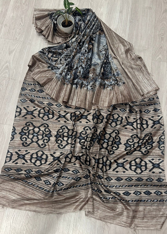 DOLA SILK ANIMAL PRINT SAREE