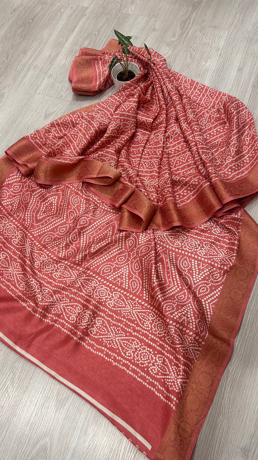 DOLA SILK BANDHINI SAREE