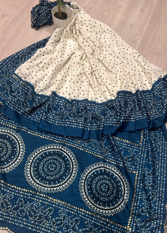 BANDHINI PRINTED SAREE