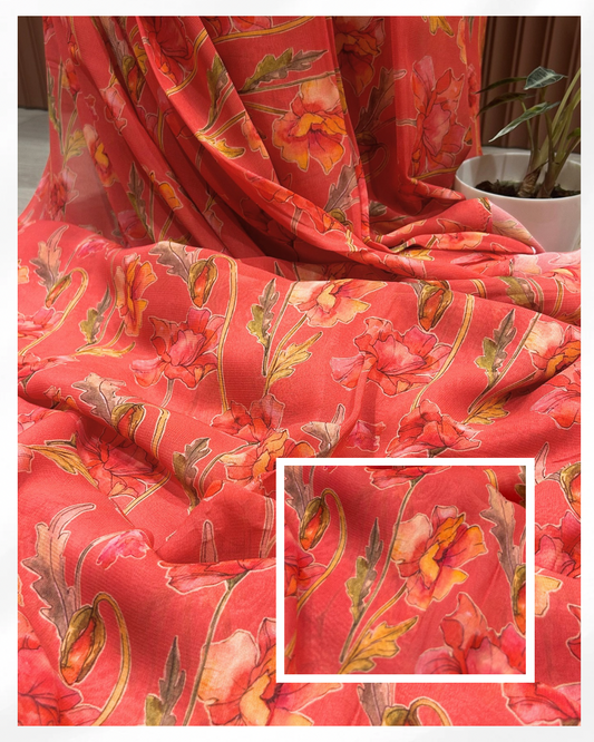 FLORAL PRINTED GEORGETTE