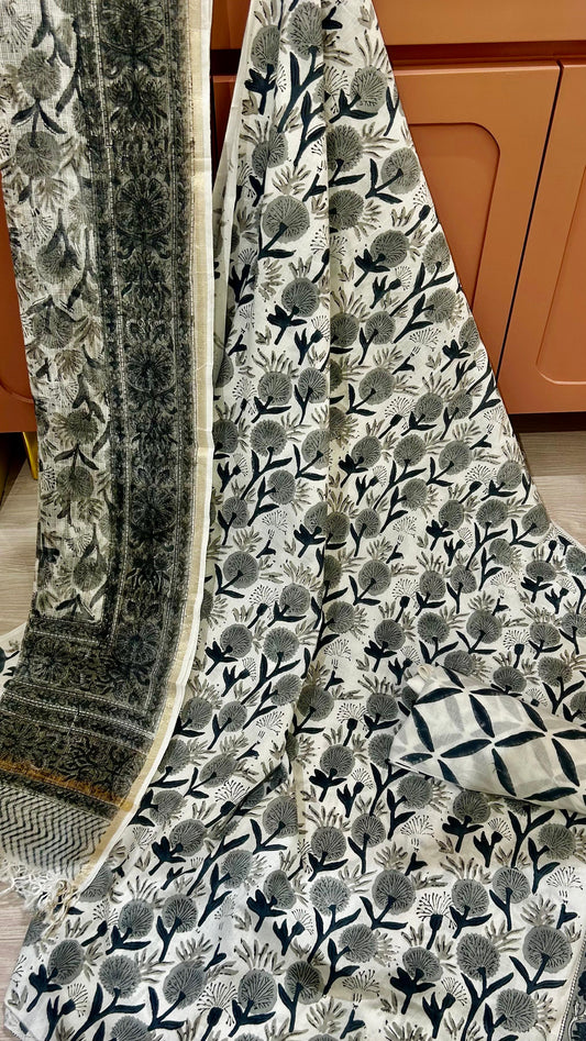 COTTON SUIT MATERIAL WITH KOTA DUPATTA