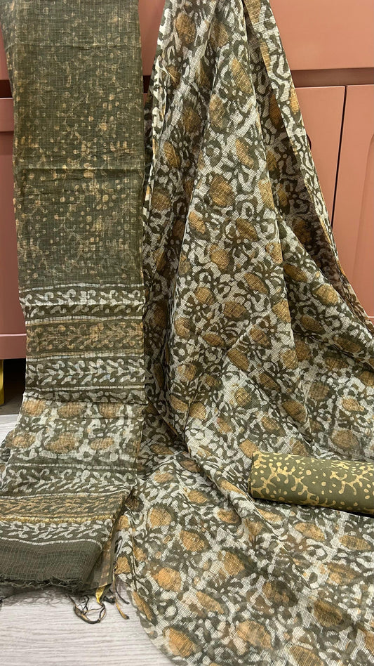 NATURAL DYED KOTA DORIA SUT SET