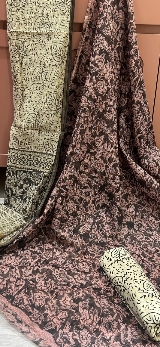 DUSTY PINK KOTA DORIA SUIT MATERIAL