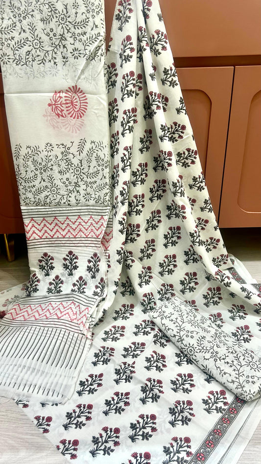WHITE COTTON SUIT MATERIAL